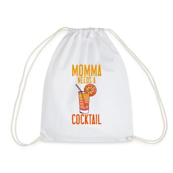 Momma Needs A Cocktail 4 - Turnbeutel - Weiß - Vorne
