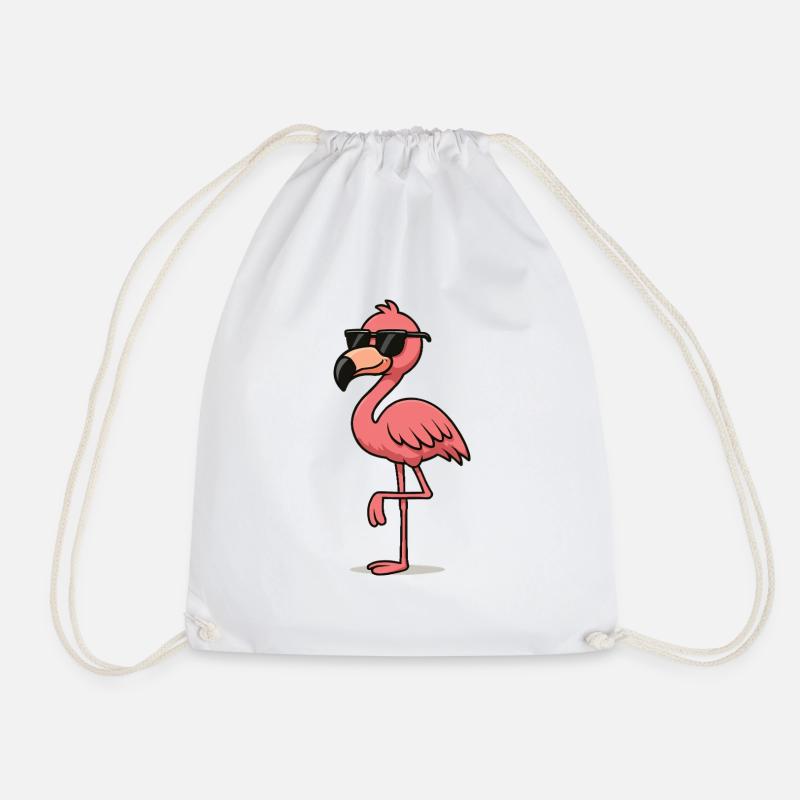 flamingo comic - Turnbeutel - Weiß