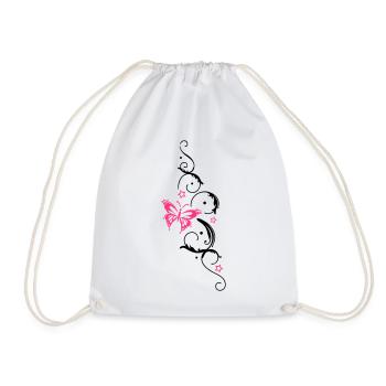 Papillon Ornement Tribal Design - Sac de sport léger - blanc - Devant