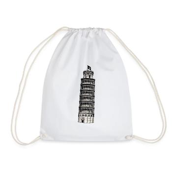 Tour de Pise - Sac de sport léger - blanc - Devant