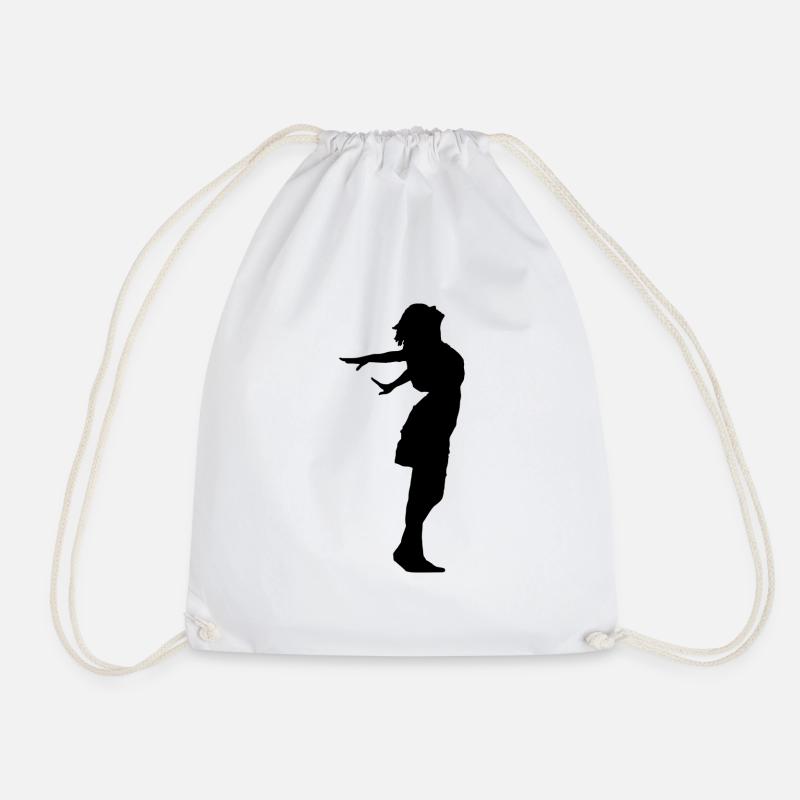 Flying Woman - Drawstring Bag - white