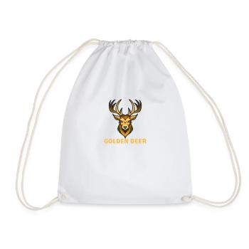 Golden Deer - Turnbeutel - Weiß - Vorne