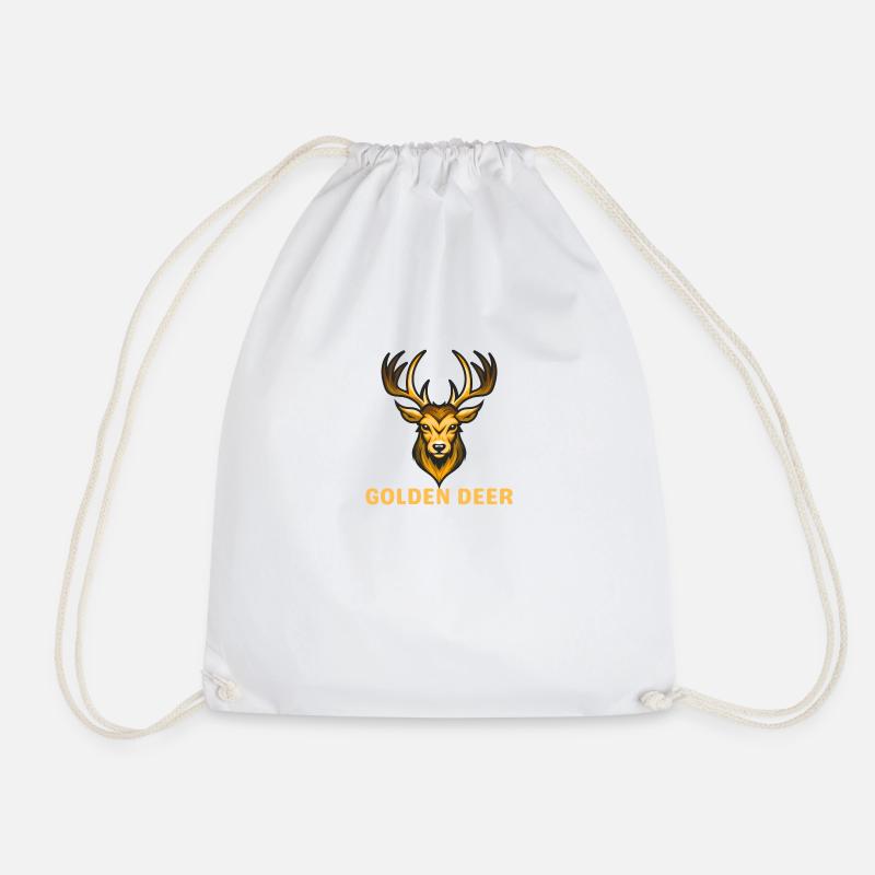 Golden Deer - Turnbeutel - Weiß