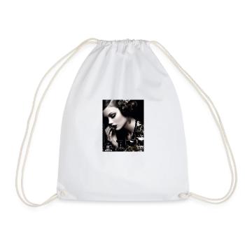 Belle femme noir & blanc - Sac de sport léger - blanc - Devant