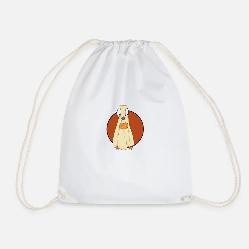 Boo Dove - Halloween - Drawstring Bag - white