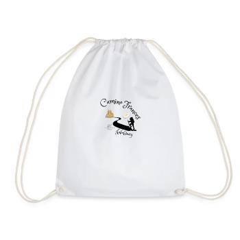 Camino de Santiago - Camino Frances - Drawstring Bag - white - Front