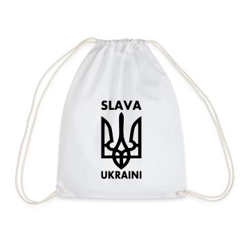 Ukraine - Drawstring Bag - white - Front
