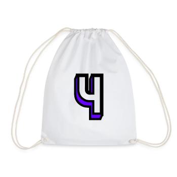 4,4 ANS,4e ANNIVERSAIRE,ANNIVERSAIRE 4 ANS,QUATRE - Sac de sport léger - blanc - Devant