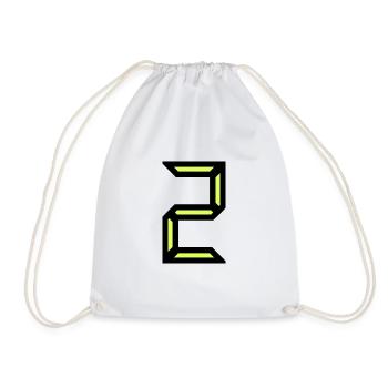 2. HAPPY BIRTHDAY. JOYEUX ANNIVERSAIRE. CHIFFRE - Sac de sport léger - blanc - Devant