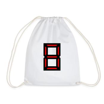 8. 8 ANS. 8e ANNIVERSAIRE. ANNIVERSAIRE 8 ANS - Sac de sport léger - blanc - Devant