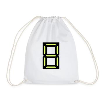 8. 8 ANS. HUIT. 8e ANNIVERSAIRE. ANNIVERSAIRE - Sac de sport léger - blanc - Devant
