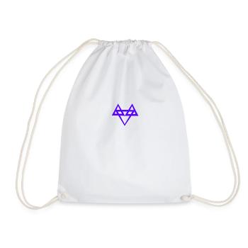 Neffex Blue logo - Drawstring Bag - white - Front