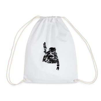Special Forces U.S.Army Soldier Navy Seals - Drawstring Bag - white - Front