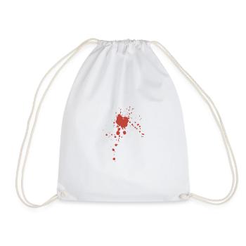 Sang déguisement Halloween sang Splatter costume - Sac de sport léger - blanc - Devant