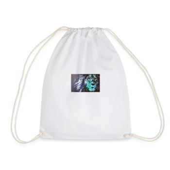 Lion bleu - Sac de sport léger - blanc - Devant