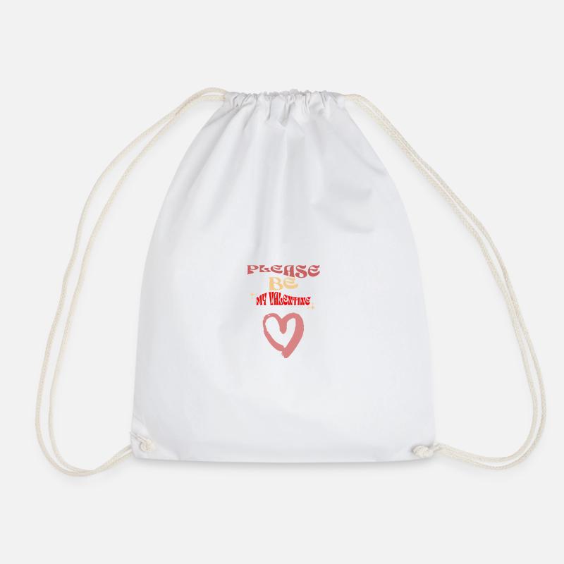 Please be my Valentine - Turnbeutel - Weiß