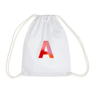 Buchstabe A - Turnbeutel - Weiß - Vorne