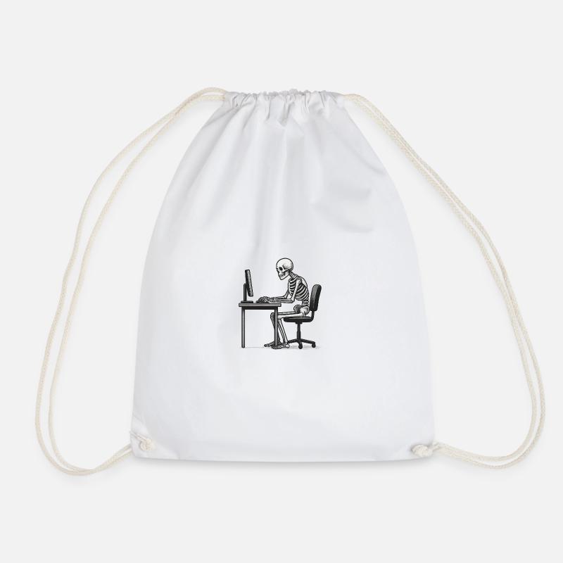 Dance of Death - Drawstring Bag - white