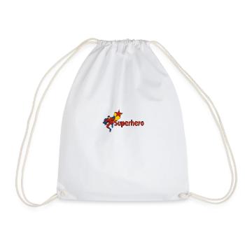 Superhero Comic Superhero - Ideal Gift Idea - Drawstring Bag - white - Front