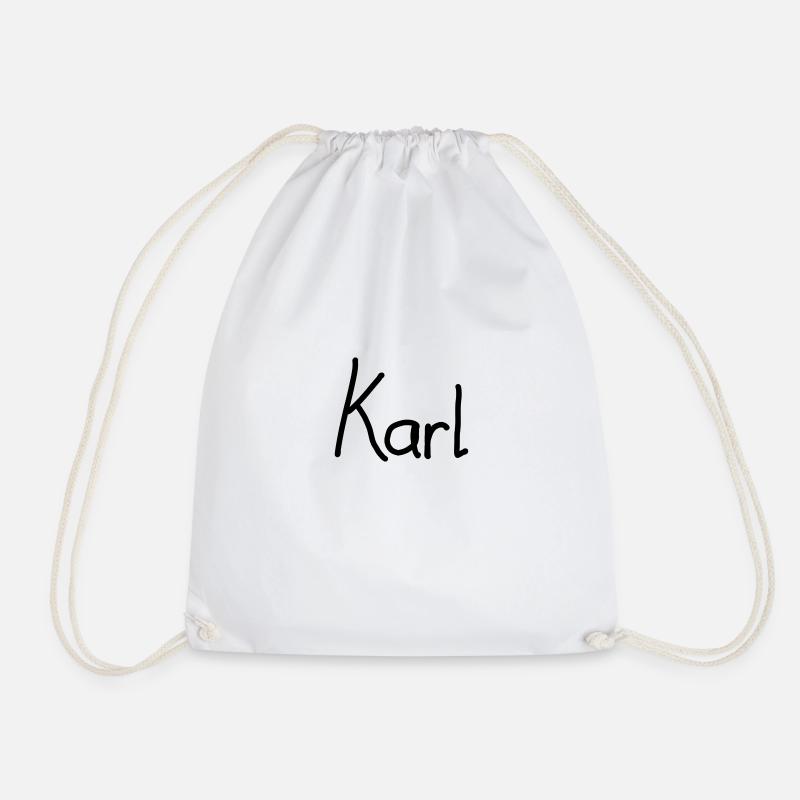 Karl - Drawstring Bag - white