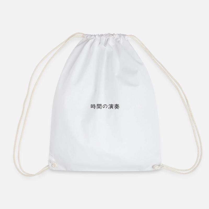 Japanese - Drawstring Bag - white