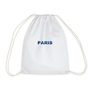 Paris - Drawstring Bag - white - Front