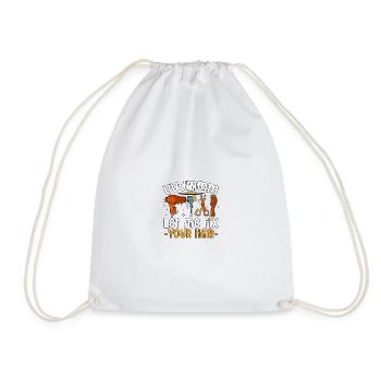 Uuummm laissez-moi réparer votre coiffeur - Sac de sport léger - blanc - Devant
