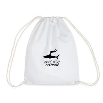 diving - Drawstring Bag - white - Front