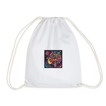 Exploration psychédélique avec haut-parleur spatial - Sac de sport léger - blanc - Devant