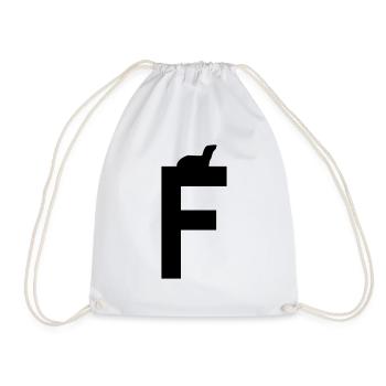 F furet/fouine - Sac de sport léger - blanc - Devant