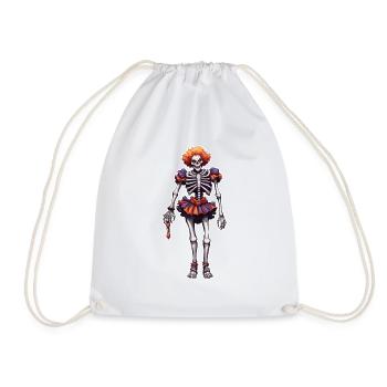 Clown / Cirque / Carnaval / Carnaval / Ludique - Sac de sport léger - blanc - Devant