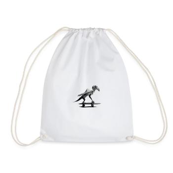 Oiseau de skate - Sac de sport léger - blanc - Devant