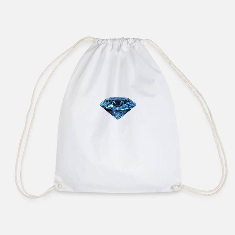 Bijou diamant bijou gemme minérale - Sac de sport léger - blanc