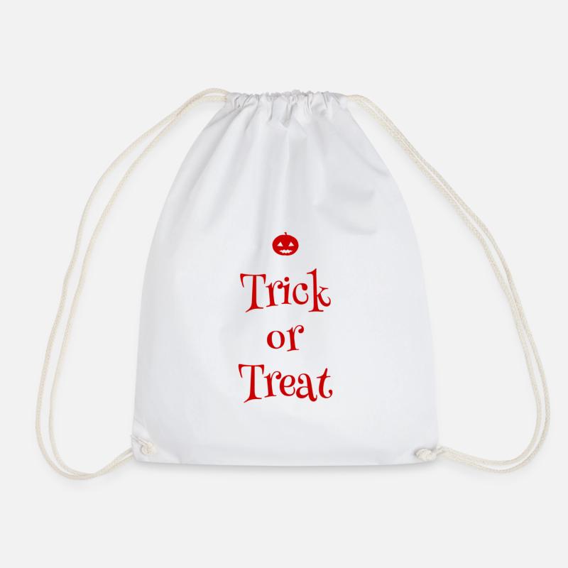 All Halloween: Spooky Pumpkin Style - Drawstring Bag - white