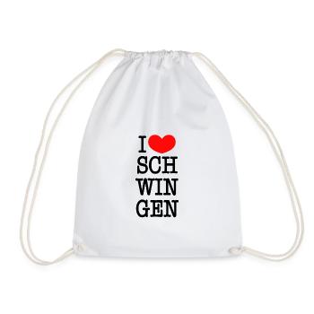 I love Schwingen - Turnbeutel - Weiß - Vorne