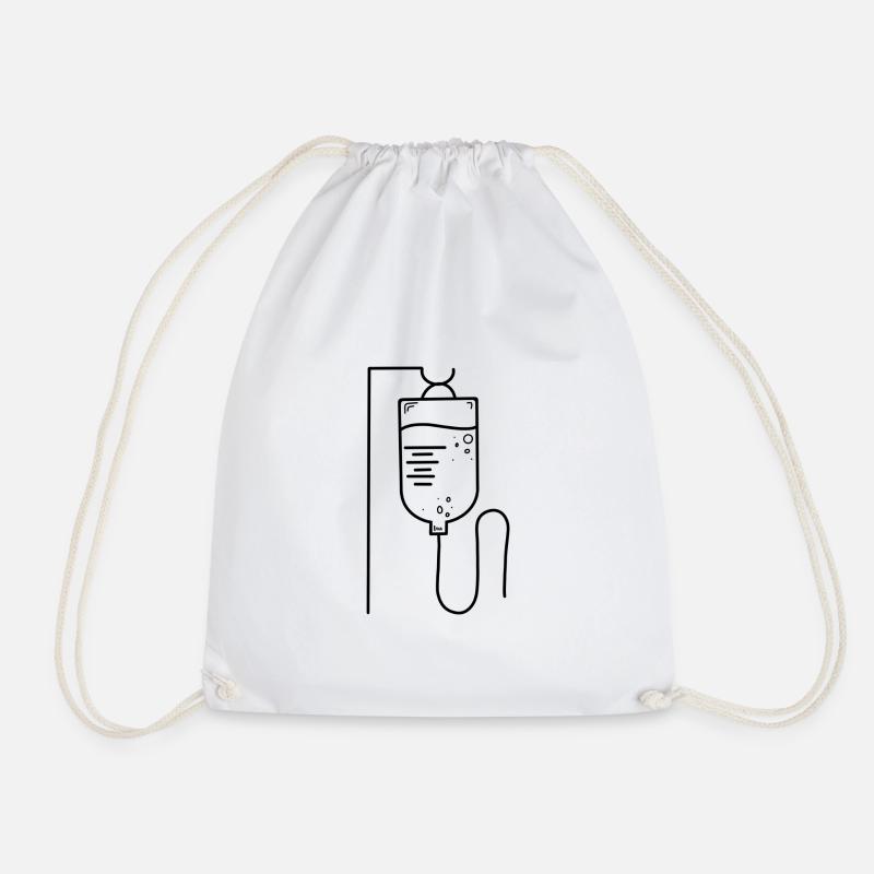 Infusion minimalistic - Drawstring Bag - white