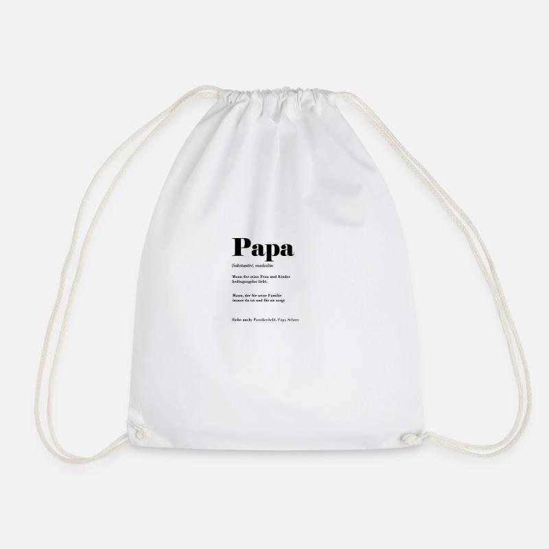 Papa - Turnbeutel - Weiß