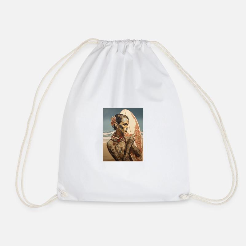 Ghotic Class - Drawstring Bag - white