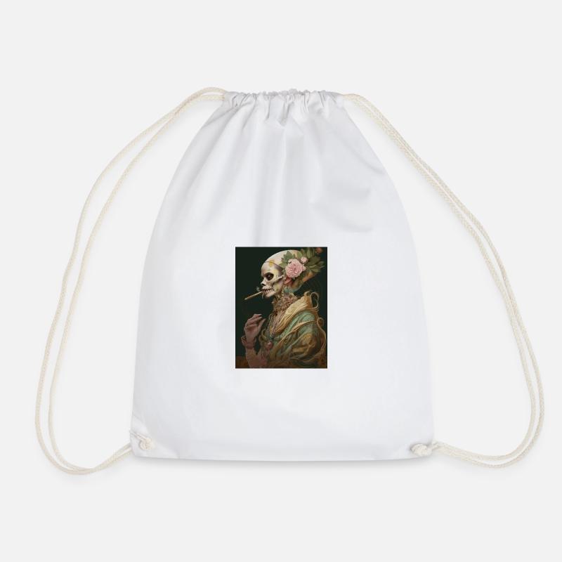 Ghotic Class - Drawstring Bag - white
