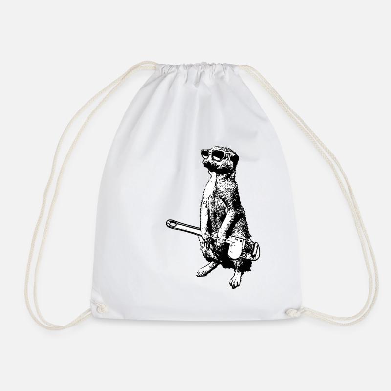 suricates - Sac de sport léger - blanc