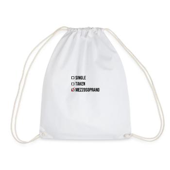 Single Taken Mezzosoprano Noir Cadeau - Sac de sport léger - blanc - Devant