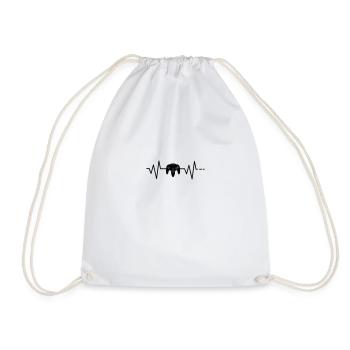 Heartbeat Gaming N64 Controller Gamepad Joystick - Drawstring Bag - white - Front
