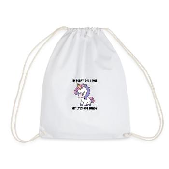 Je suis désolé d’avoir levé les yeux au ciel - Sac de sport léger - blanc - Devant