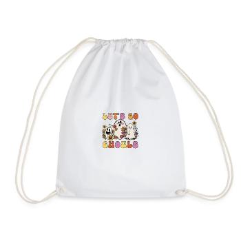 Let's Go Ghouls - Drawstring Bag - white - Front