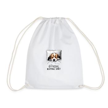Beagle Chemise de sieste officielle - Sac de sport léger - blanc - Devant