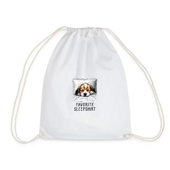 Beagle Favorite Sleepshirt - Turnbeutel - Weiß - Vorne