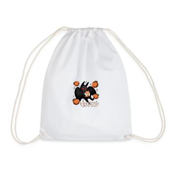 Mothman Peach Juice - Drawstring Bag - white - Front