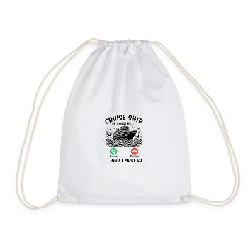 Le bateau de croisière m’appelle et je dois y aller - Sac de sport léger - blanc - Devant