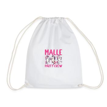 Malle Party Crew - Drawstring Bag - white - Front