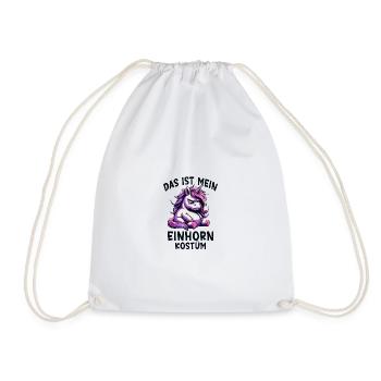 Das Ist Mein Einhorn Kostüm - Turnbeutel - Weiß - Vorne